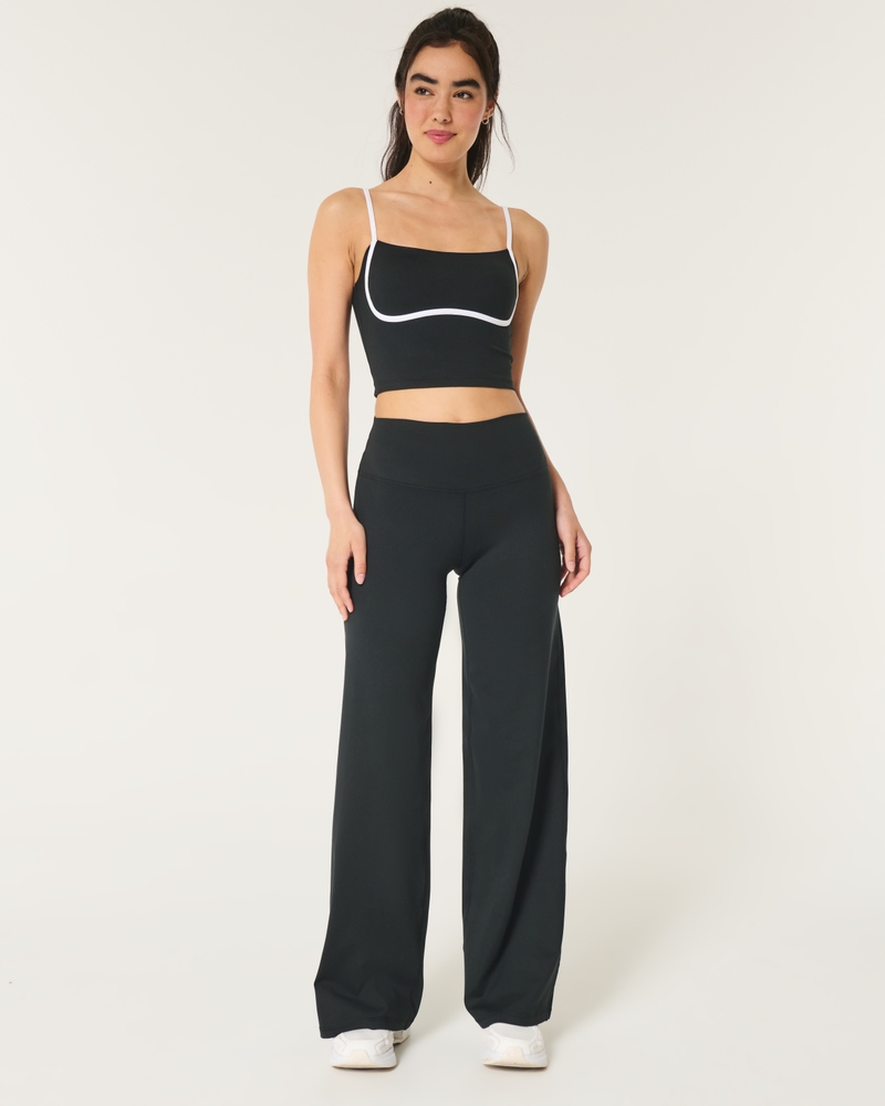 Seersucker Baggy Pull-On Pants
