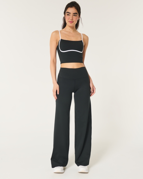 Gilly Hicks Active Recharge Wide-Leg Pants, Black