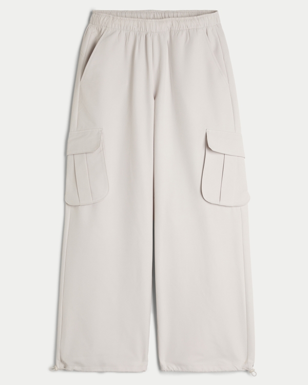 Gilly Hicks Cozy Lined Cargo Pants, Stone view 1