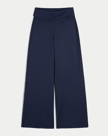 Women's Gilly Hicks Active Recharge Wide-Leg Foldover Waist Pants | Women's Sale | HollisterCo.com