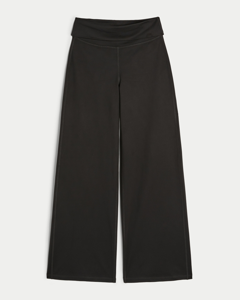 Gilly Hicks Active Recharge Foldover Waist Wide-Leg Pants