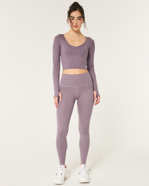 Gilly Hicks Active Recharge Leggings, Dark Mauve