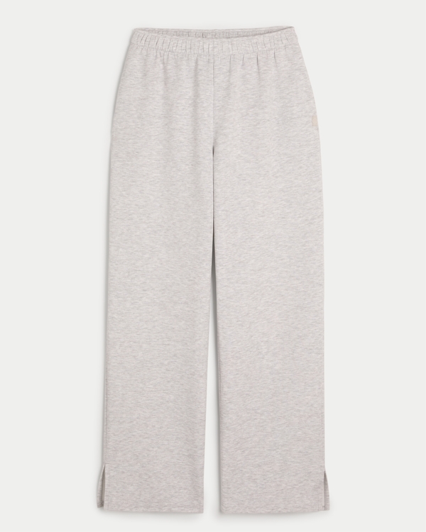 Gilly Hicks Active Cooldown Straight Sweatpants, Light Heather Grey