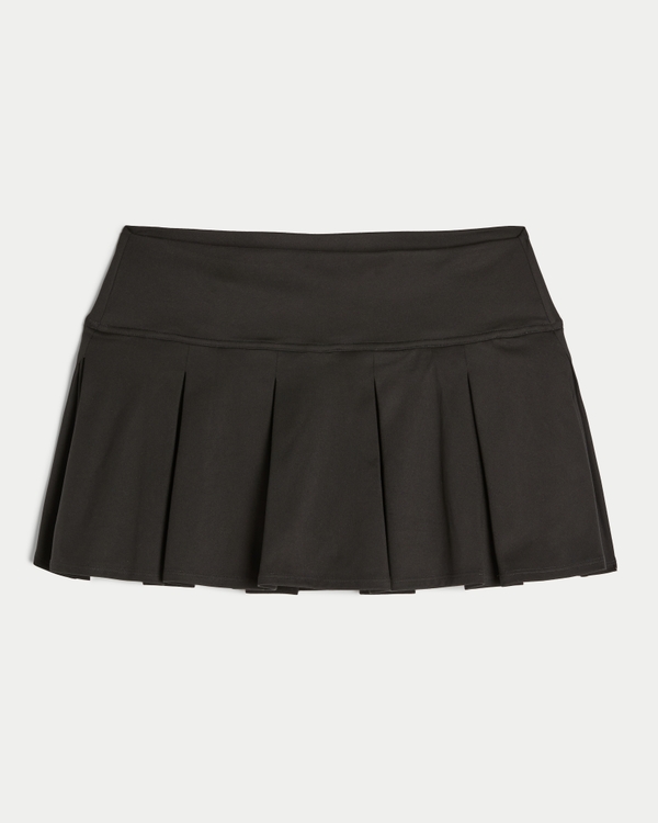 Gilly Hicks Active Drop-Waist Pleated Skortie, Black