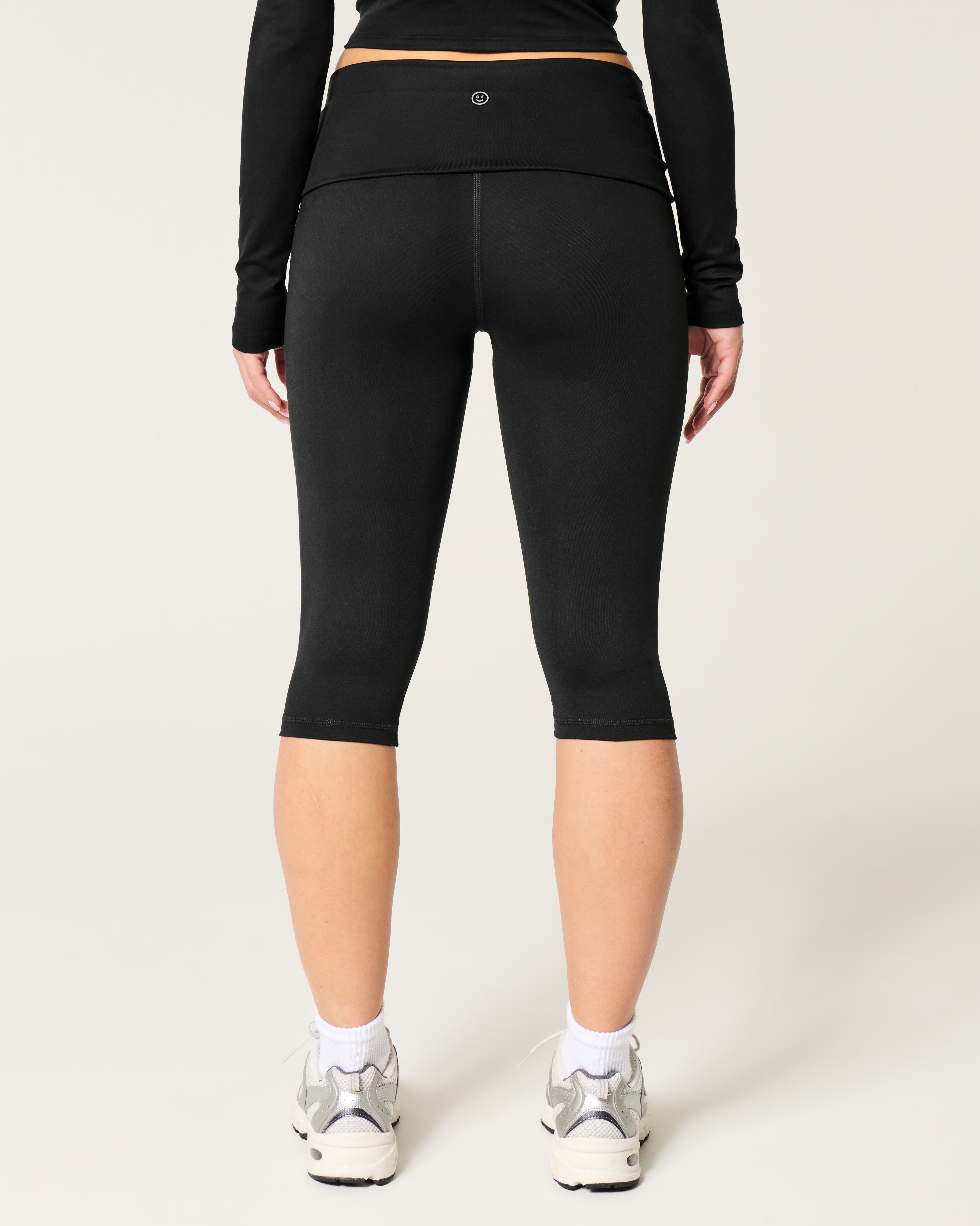 Gilly Hicks Active Recharge Foldover Waist Capri Pants