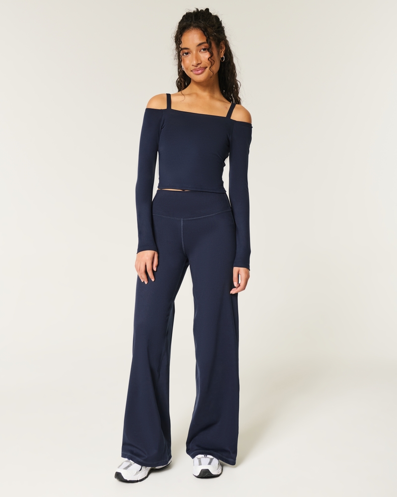 Seersucker Baggy Pull-On Pants