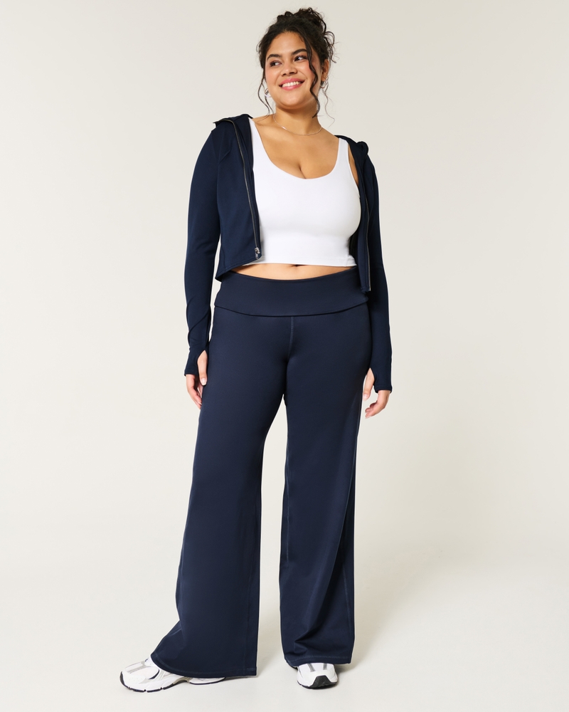Seersucker Baggy Pull-On Pants