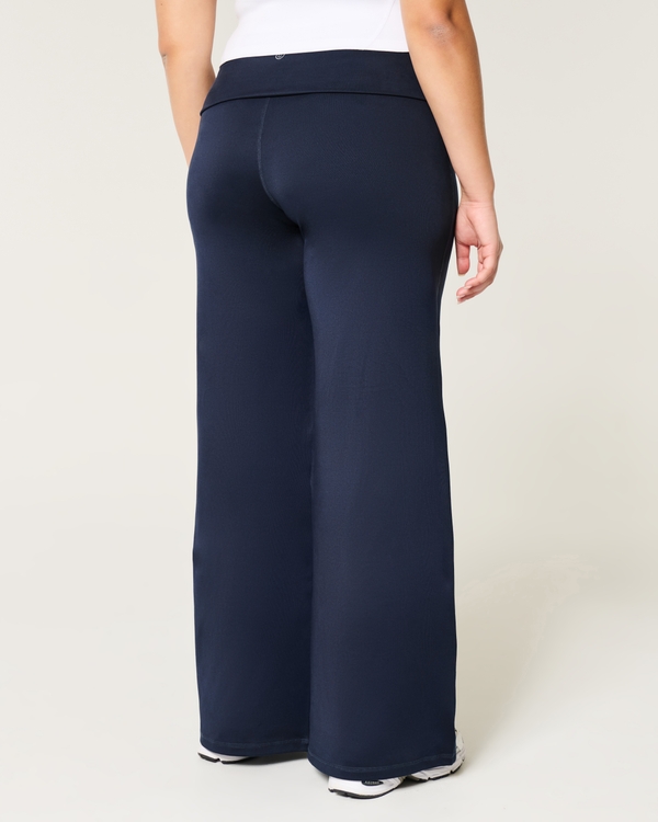 Gilly Hicks Active Recharge Foldover Waist Wide-Leg Pants