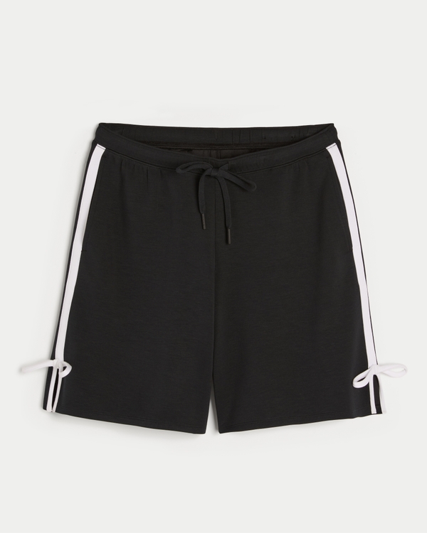 Gilly Hicks Active Cooldown Side Bow Shorts, Black view 1