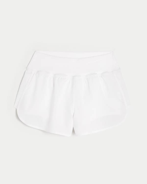 Gilly Hicks Active High-Rise Running Shorts, White view 1