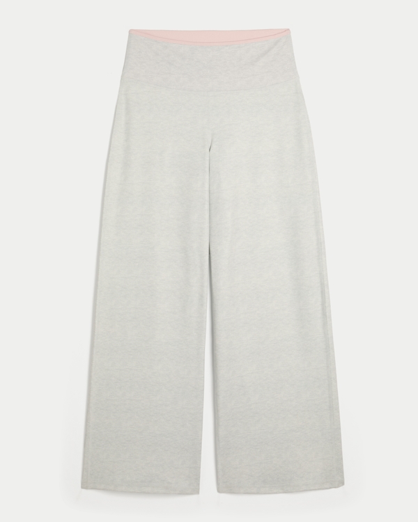 Gilly Hicks Active Recharge Foldover Wide-Leg Pants