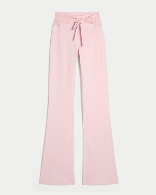 Gilly Hicks Active Recharge Tie-Waist Boot Leggings, Light Lilac view 1