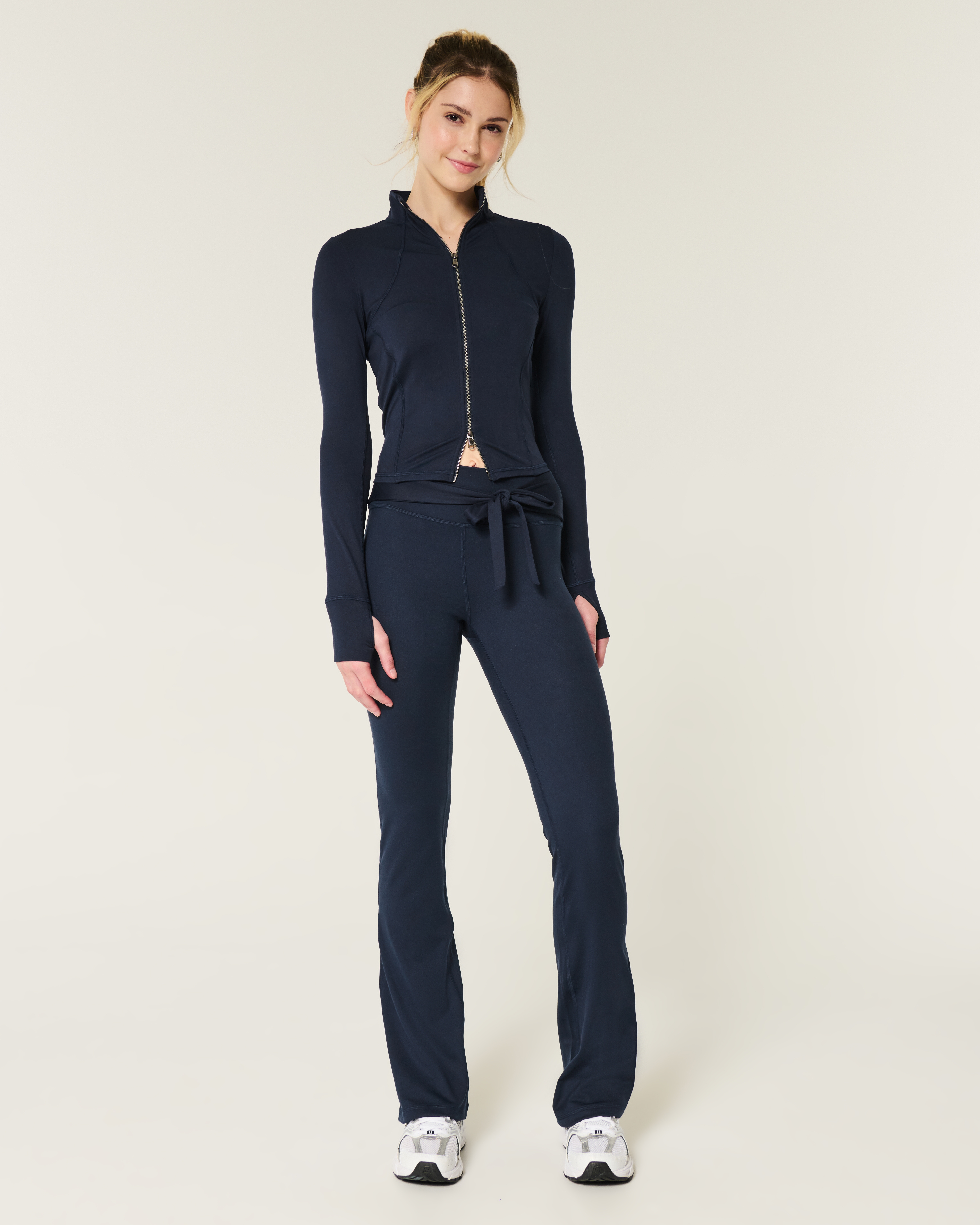 Gilly Hicks Active Recharge Tie-Waist Boot Pants