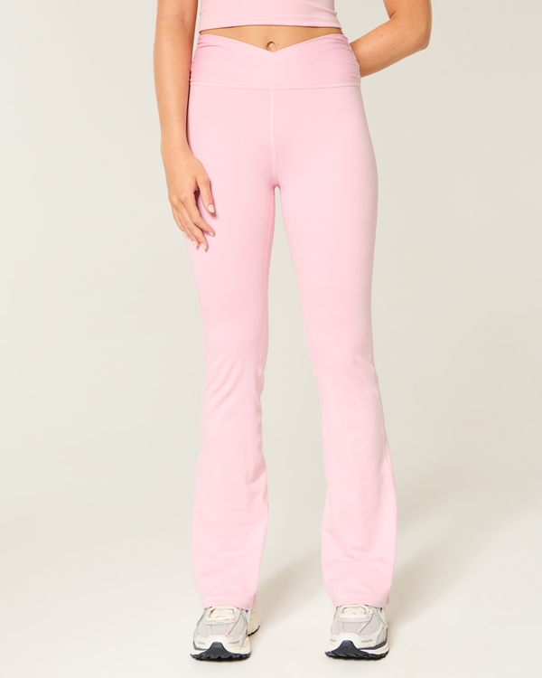 Gilly Hicks Active Recharge Wrap Waist Boot Leggings, Blush Pink view 2