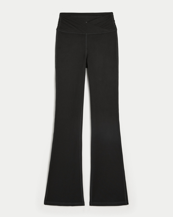 Gilly Hicks Active Recharge Wrap Waist Boot Leggings, Black view 1