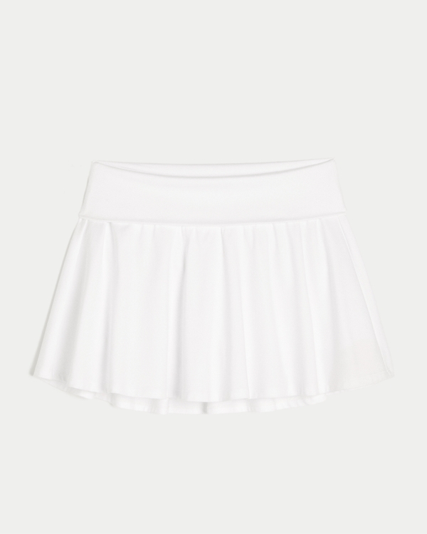 Gilly Hicks Active Recharge Foldover Skortie, White view 1