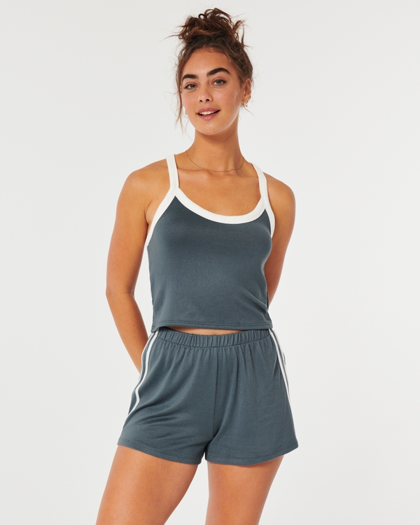 Cozy waffle sleep online set hollister