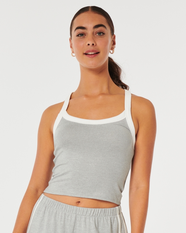 Gilly Hicks co-ord racerback bralette in gray - part of a set