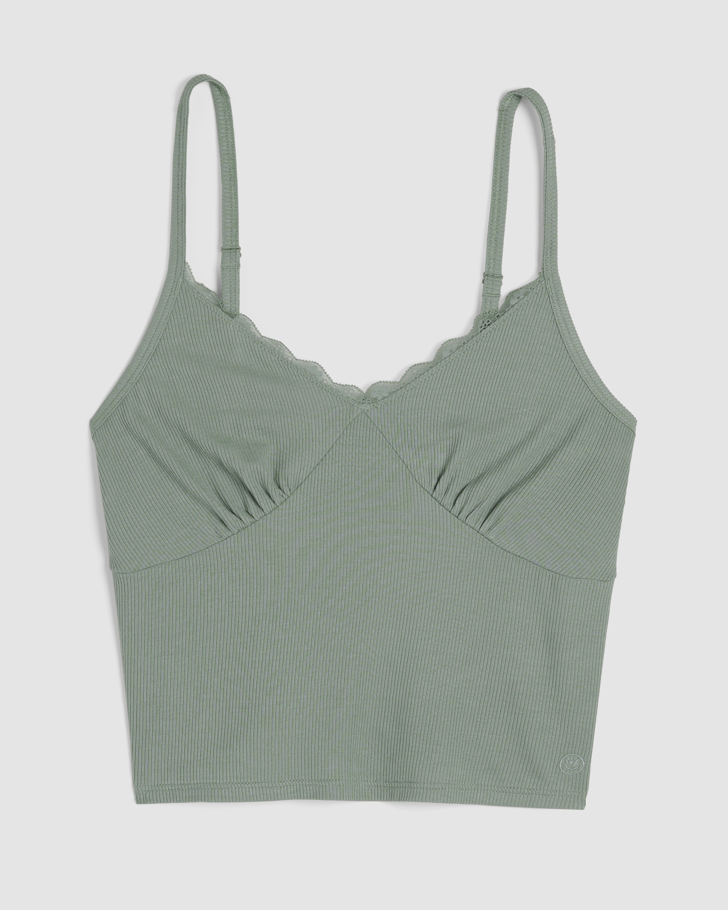Hollister Gilly Hicks Jersey Ribbed Lace Trim Sleep Tank | Hamilton Place