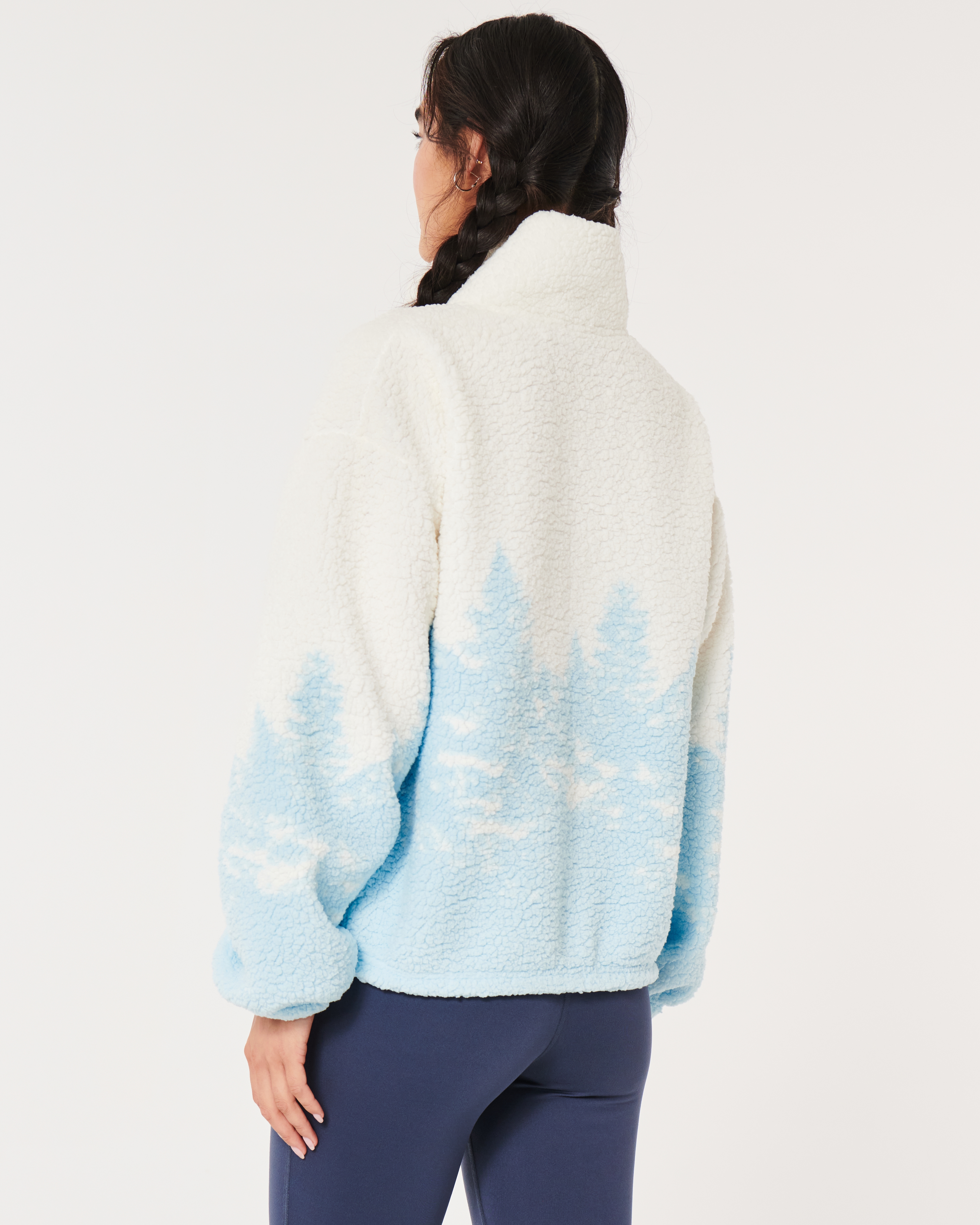 Hollister sherpa cheap half zip