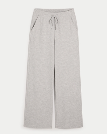 Women's Gilly Hicks Waffle Wide-Leg Pants | Women's Sleepwear ...