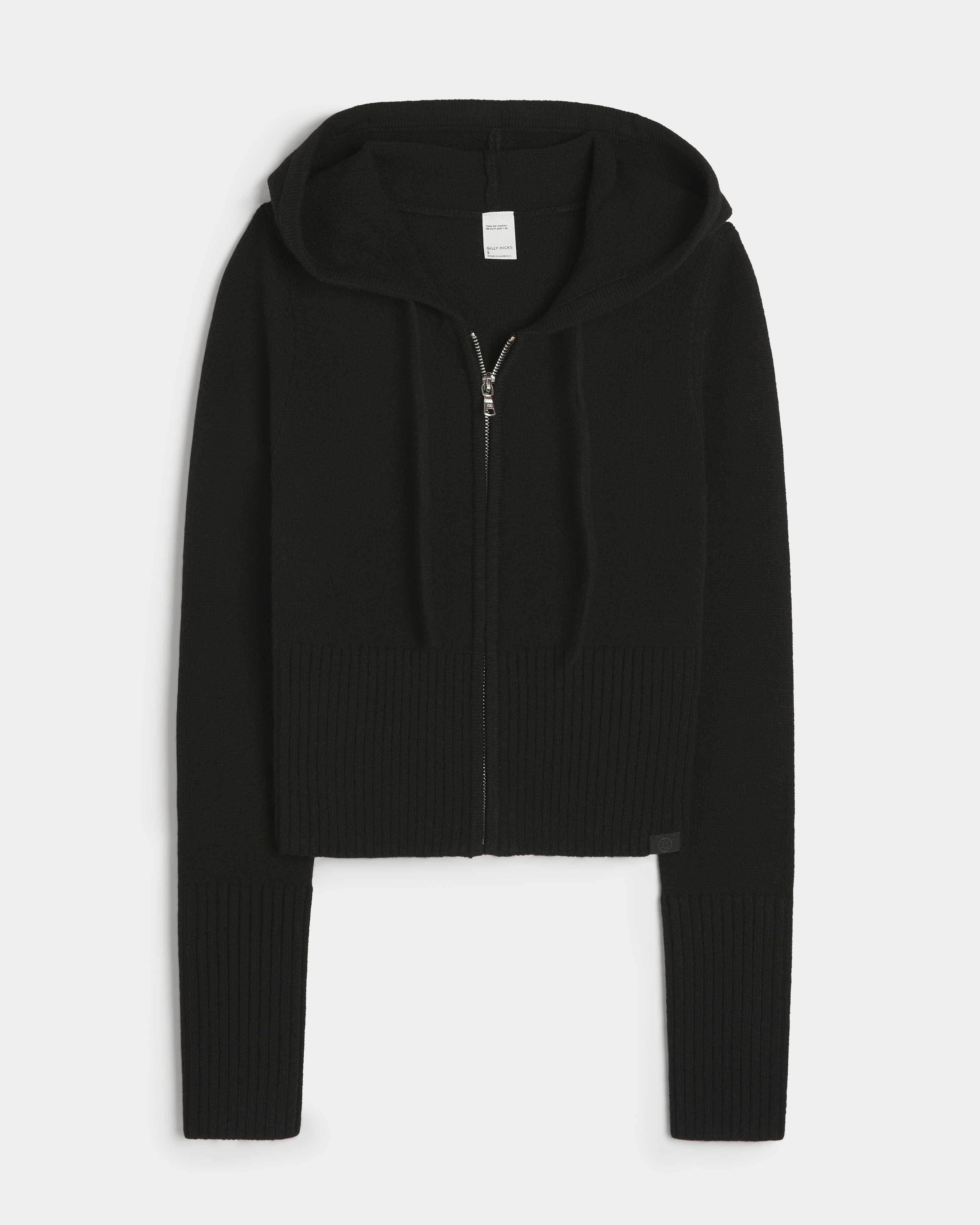 Gilly Hicks Sweater-Knit Zip-Up Hoodie
