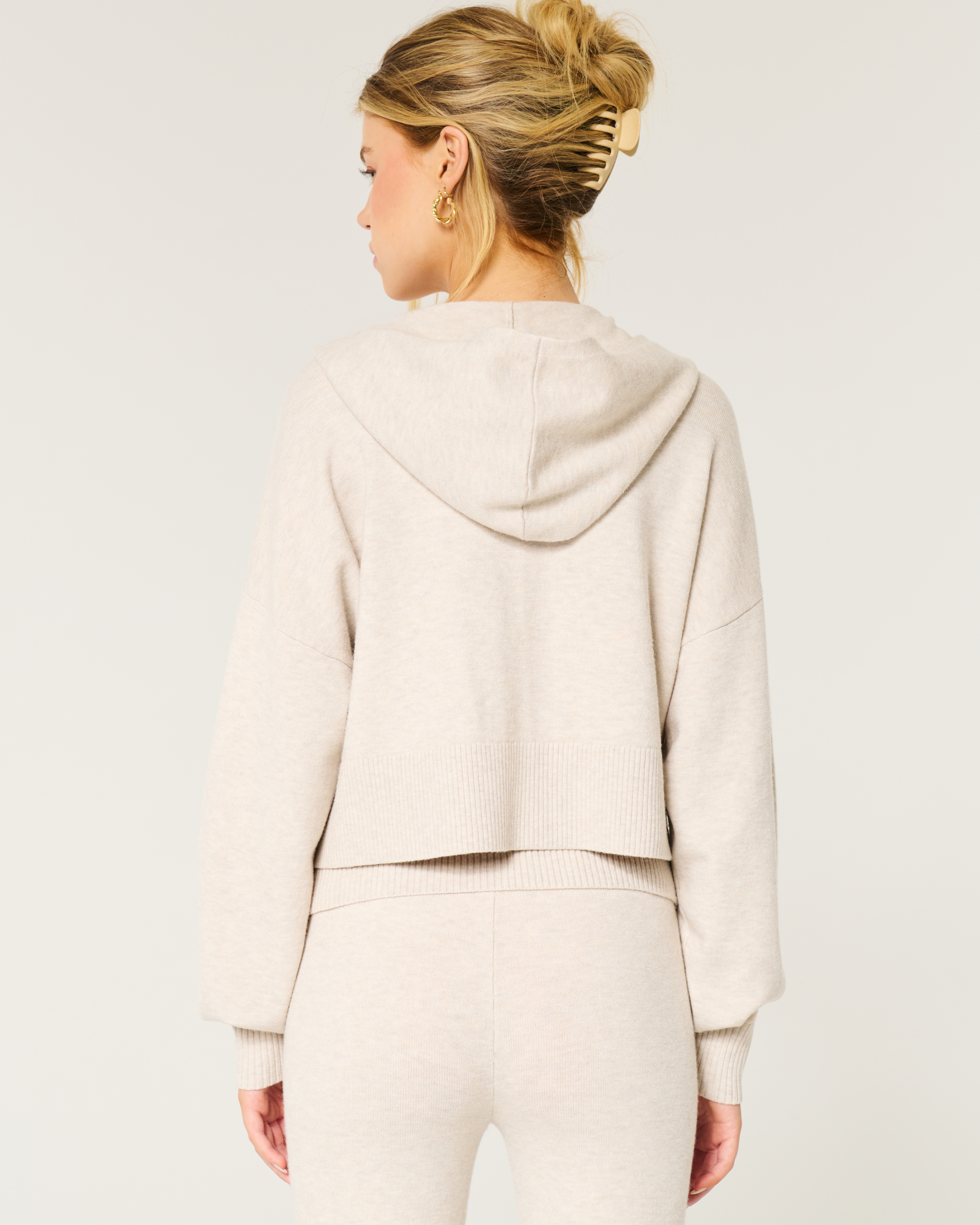 【OHOTORO】Zip Up Hoodie Knit nap zipper hoodie | OHOTORO