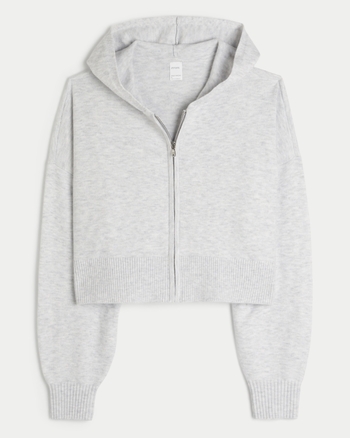 Women's Gilly Hicks Relaxed Sweater-Knit Zip-Up Hoodie