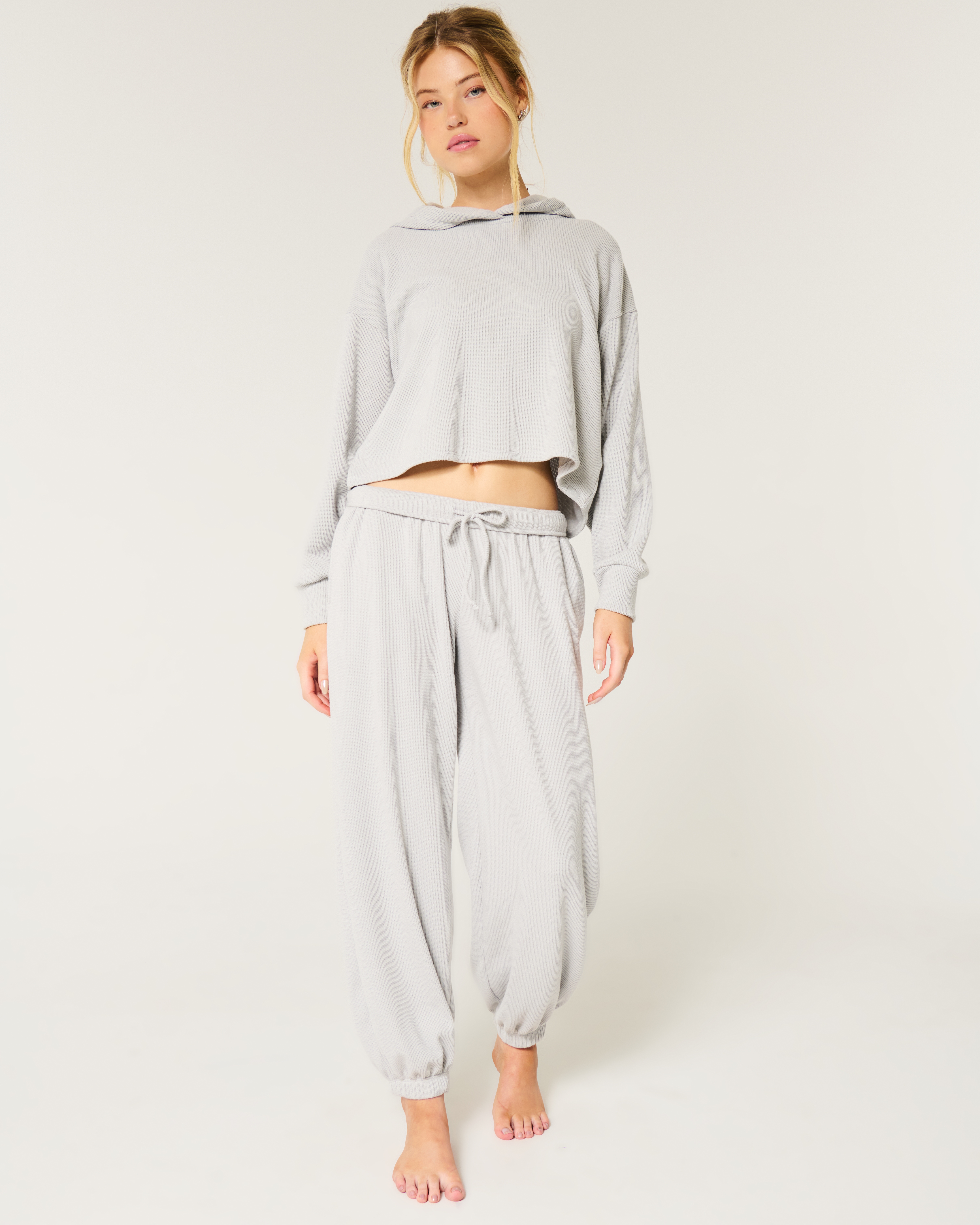 Gilly Hicks Cozy Waffle Baggy Joggers