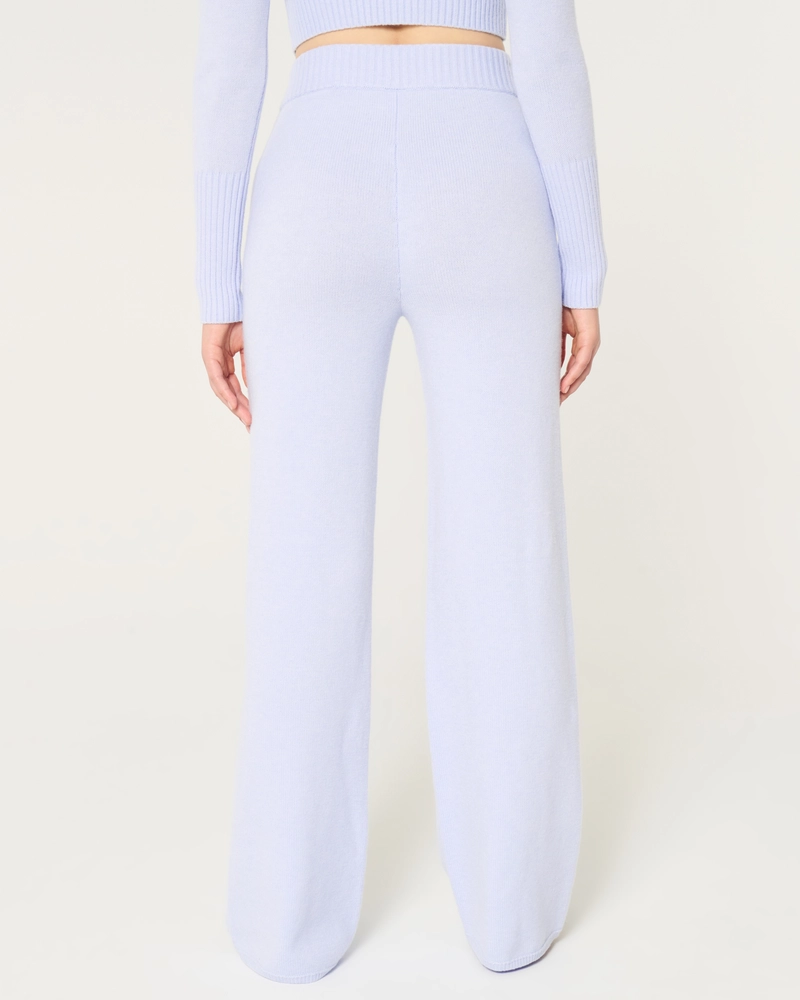 Gilly Hicks Sweater-Knit Straight Pants