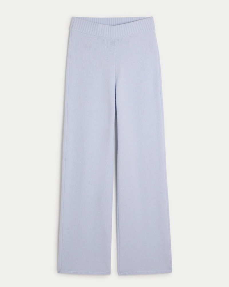Gilly Hicks Sweater-Knit Straight Pants