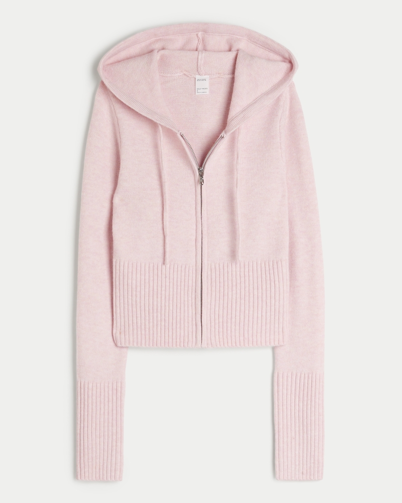 Women s Gilly Hicks Sweater Knit Zip Up Hoodie Women s Sleepwear Loungewear HollisterCo