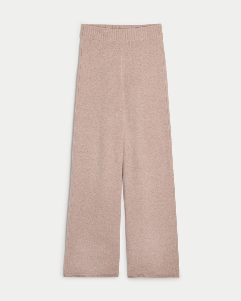 Gilly Hicks Sweater-Knit Straight Pants