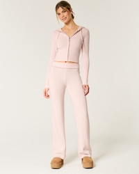 Gilly Hicks Sweater-Knit Straight Pants