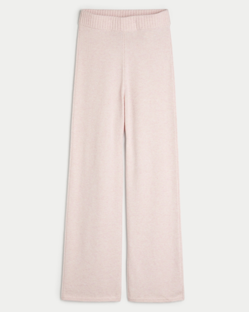 Gilly Hicks Sweater-Knit Straight Pants