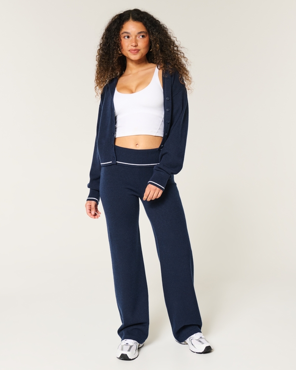 Hollister dad sweats good and cropped sweater set