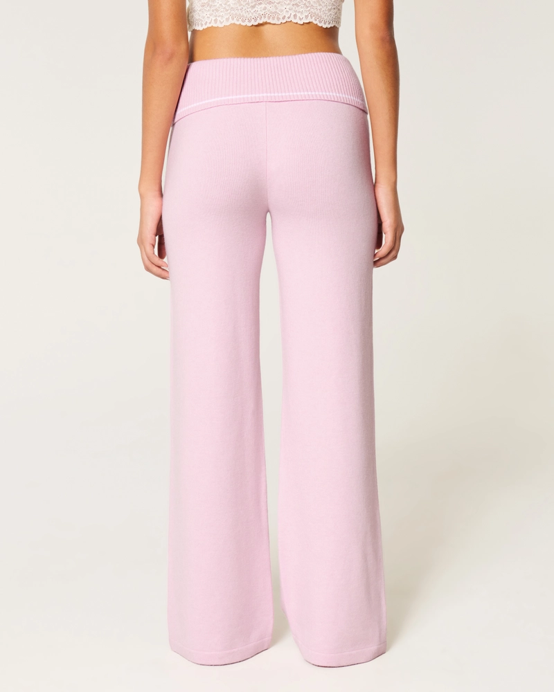 Gilly Hicks Sweater-Knit Straight Pants