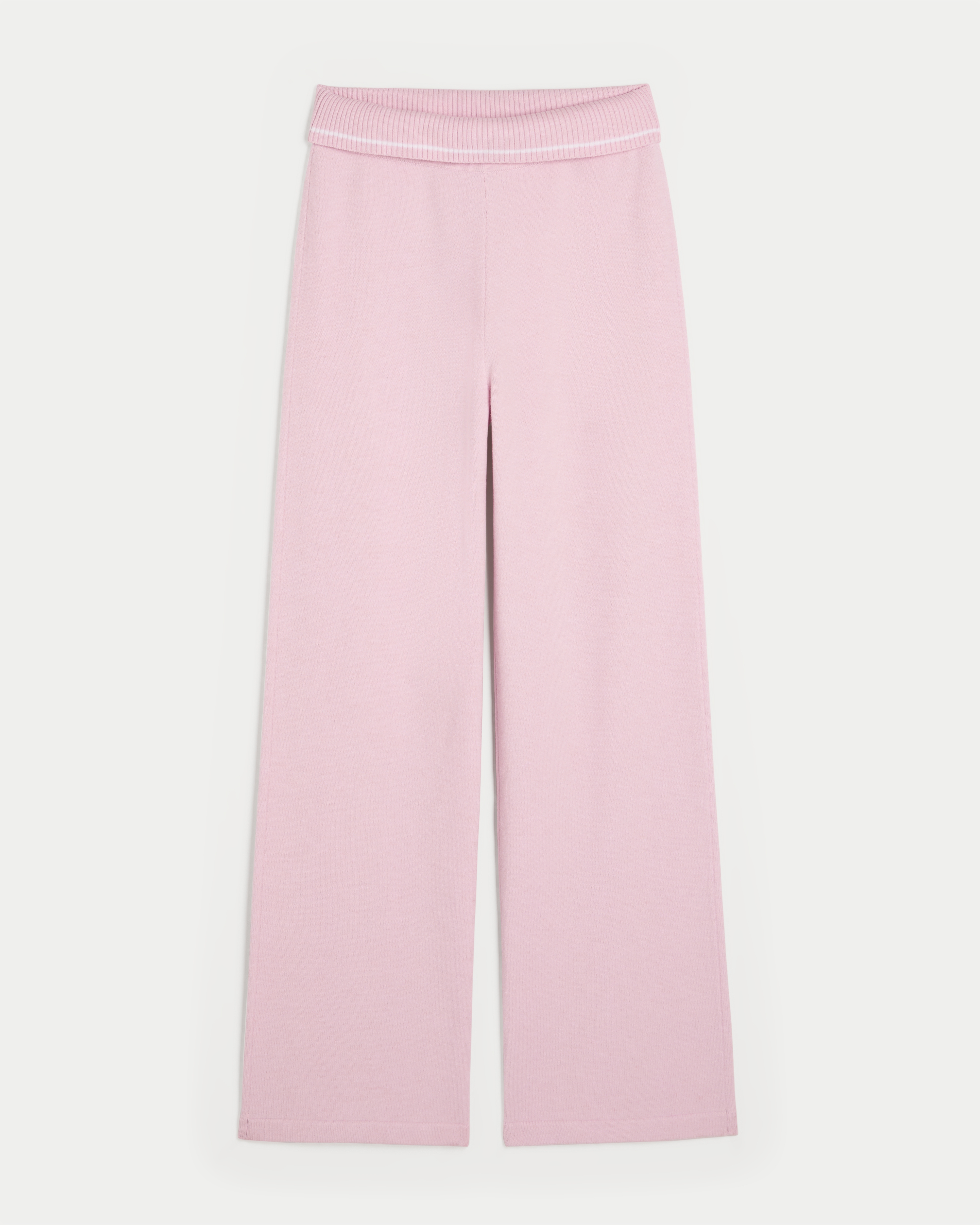 Gilly Hicks Sweater-Knit Straight Pants