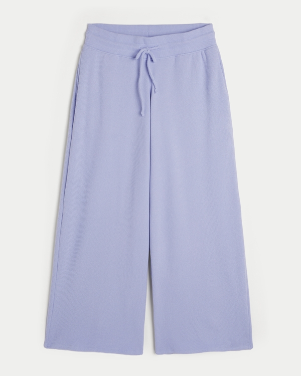 Gilly Hicks Baggy Cozy Waffle Pants, Lavender view 1
