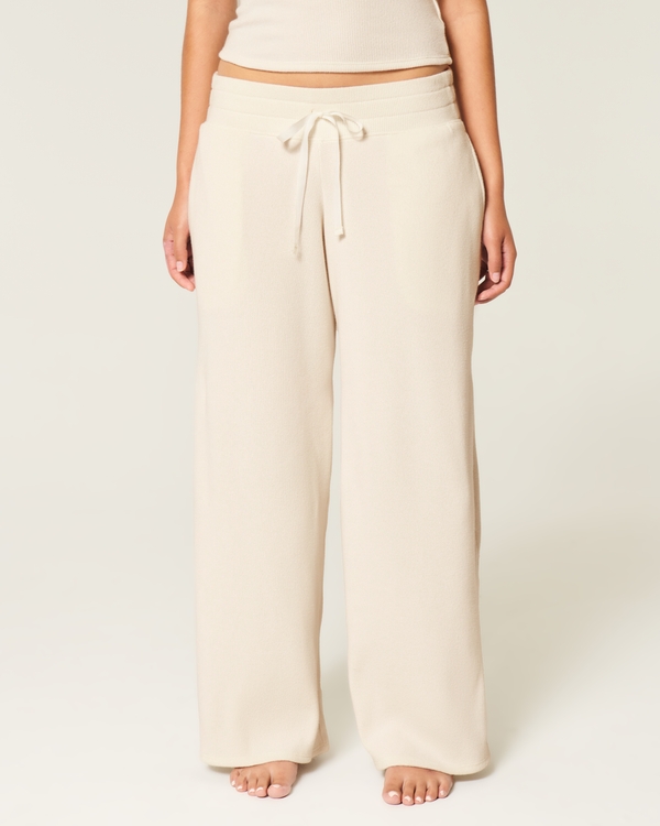 Gilly Hicks Baggy Cozy Waffle Pants, Cloud White view 2