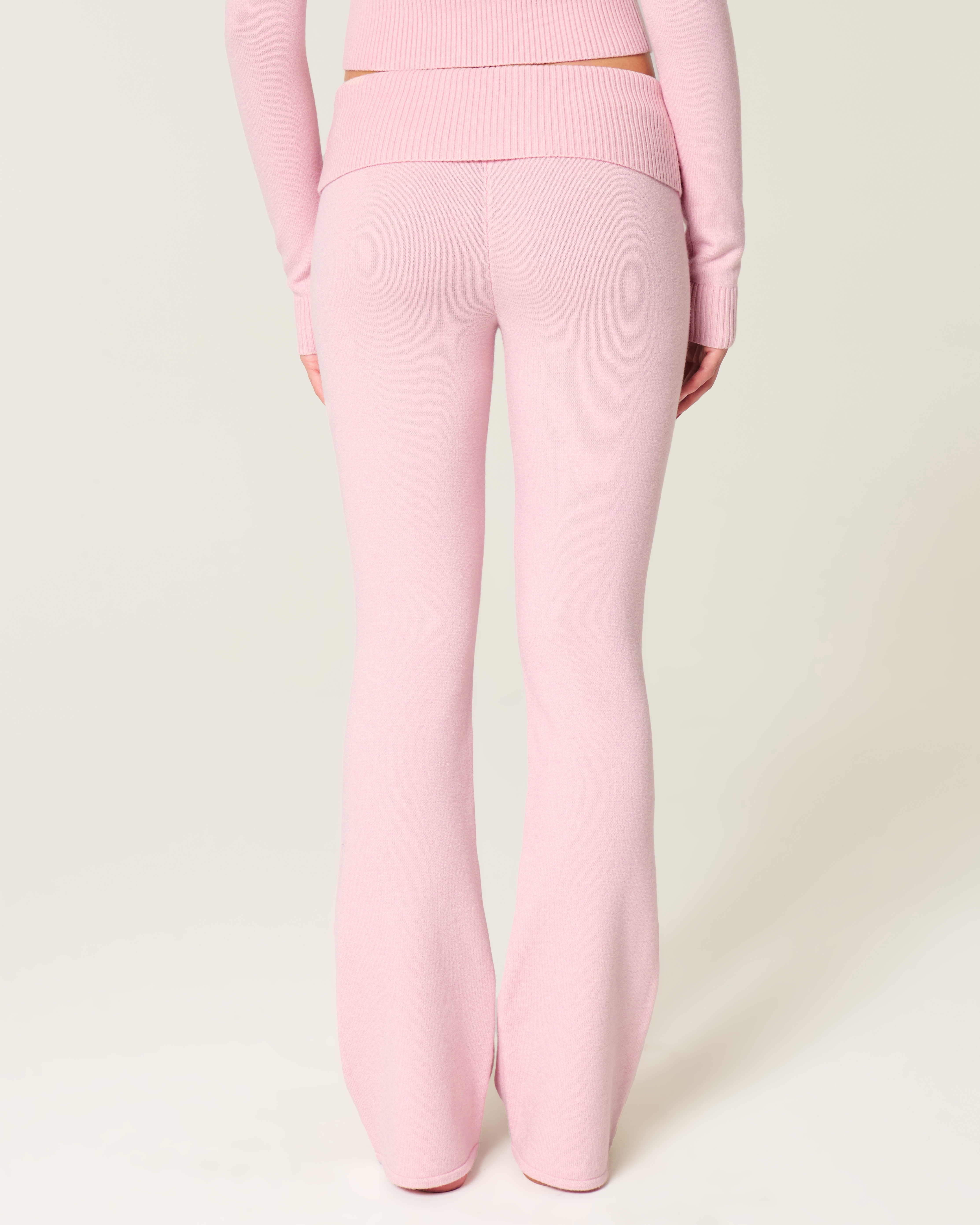 Gilly Hicks Sweater-knit Foldover Waist Boot Pants