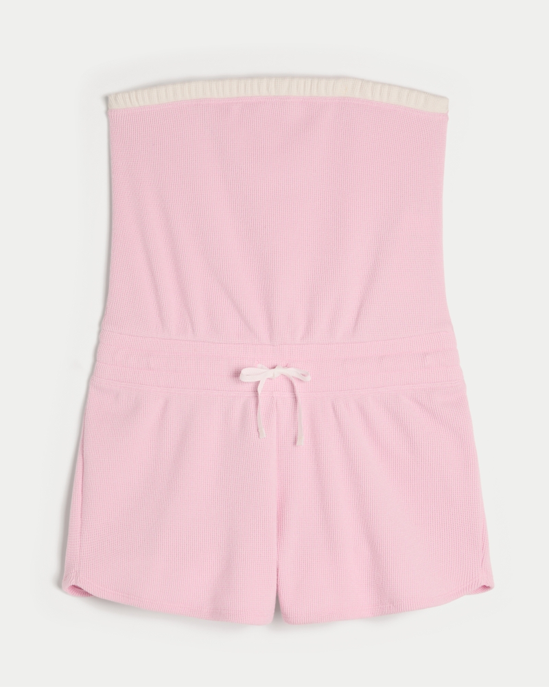 Gilly Hicks Cozy Strapless Waffle Onesie