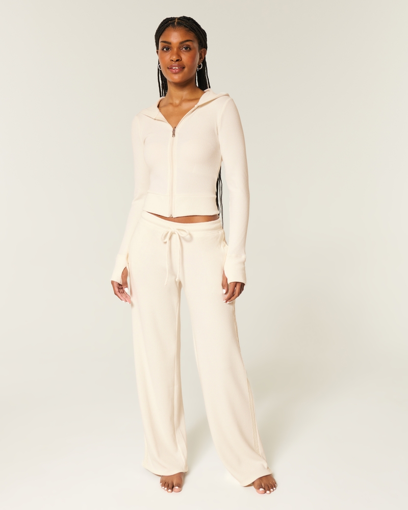 Women's Gilly Hicks Waffle Lace Straight Pants | Women's Clearance