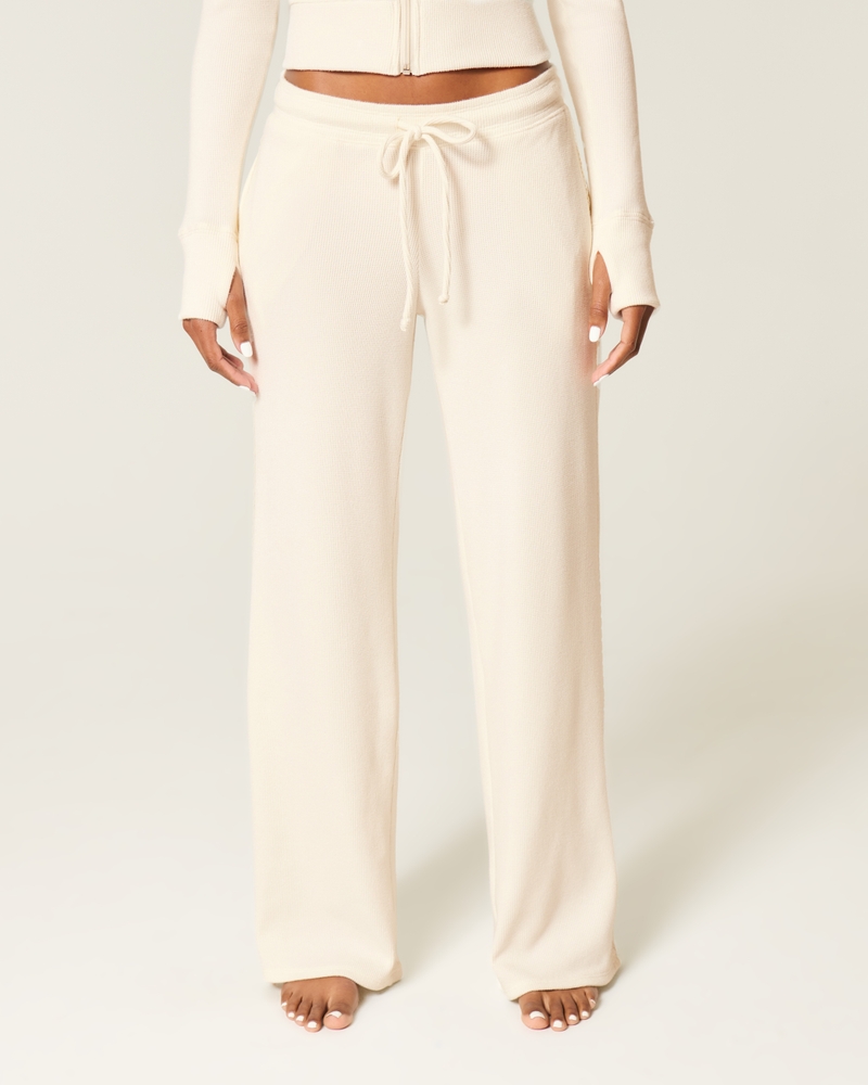 Gilly Hicks Waffle Lace Straight Pants