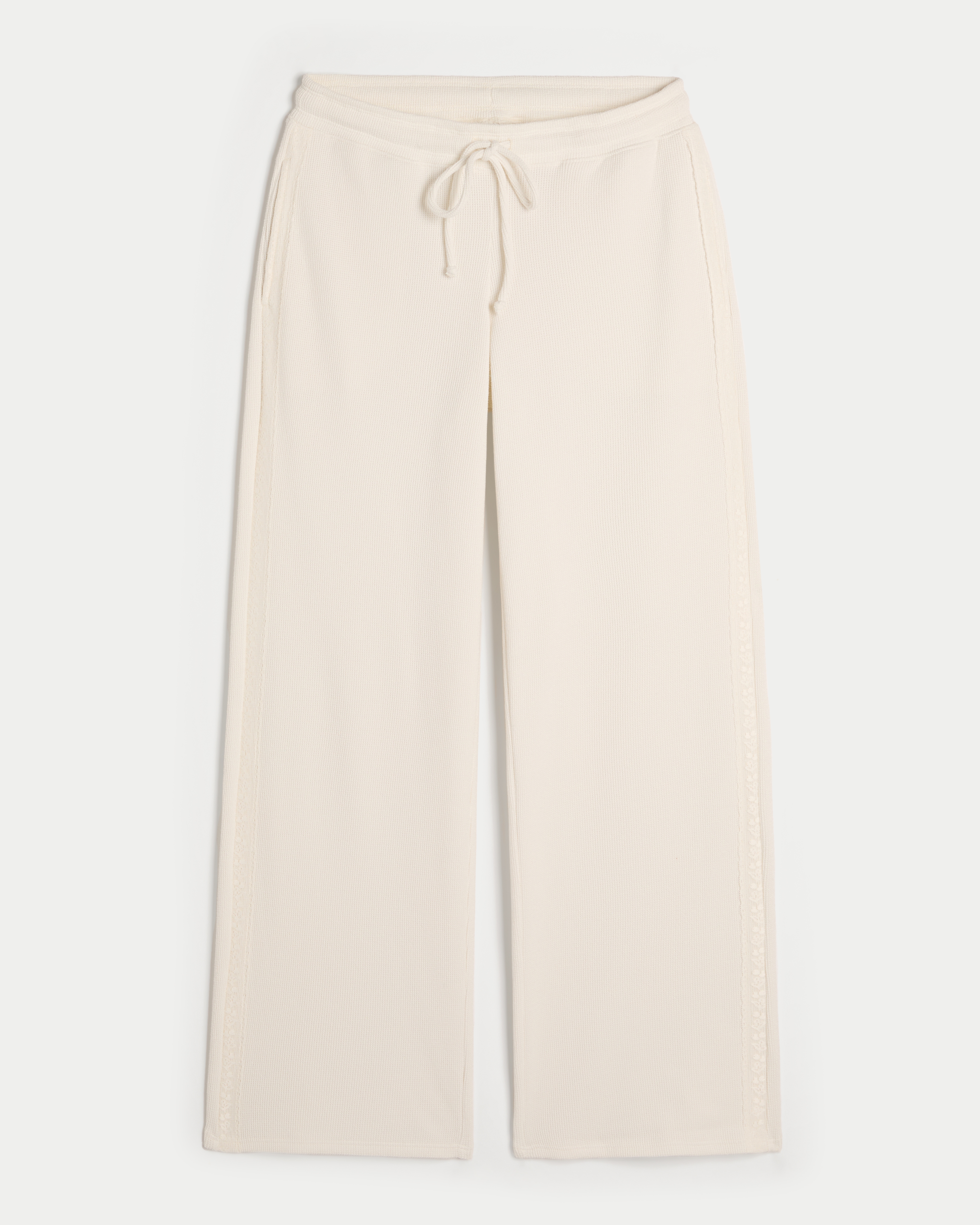 Gilly Hicks Waffle Lace Straight Pants