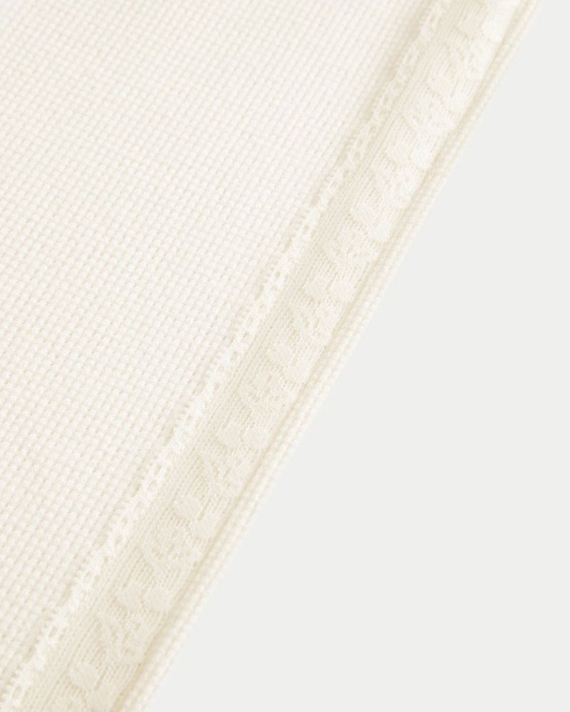 Gilly Hicks Waffle Lace Straight Pants