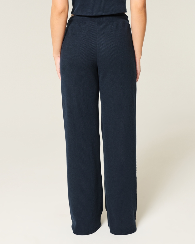 Gilly Hicks Waffle Lace Straight Pants