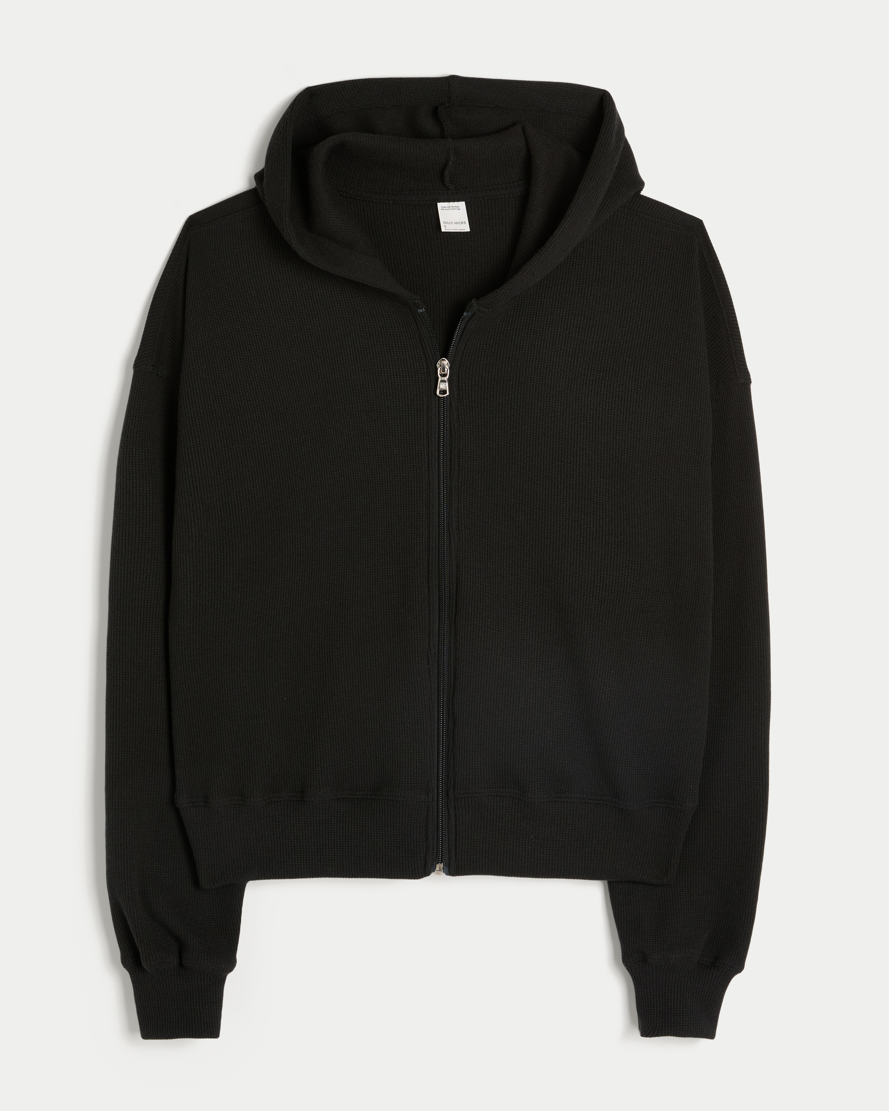 Gilly Hicks Zip-Up Waffle Hoodie