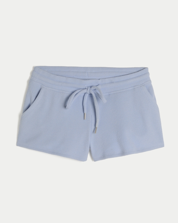 Gilly Hicks Waffle Shorts, Powder Blue view 1