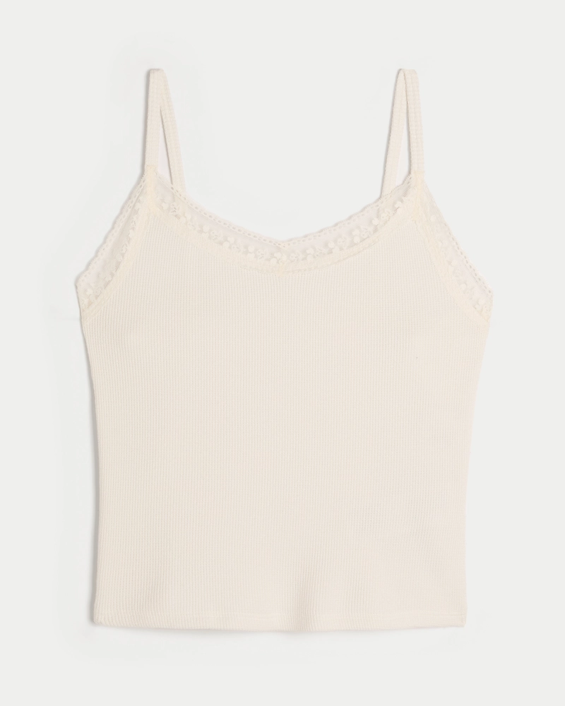 Gilly Hicks Waffle Lace Cami